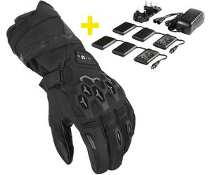 Macna Rafino RTX 12V Kit, gants imperméables chauffants 3XL Noir Noir