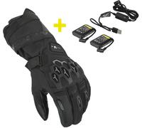 Macna Rafino RTX Kit Gant de moto d’hiver chauffant étanche + batteries 7,4V / 2,2A et chargeur, Taille S
