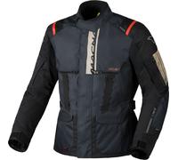 Macna Rancher 2.0, veste textile imperméable XXL Bleu Foncé/Noir/Rouge Bleu Foncé/Noir/Rouge