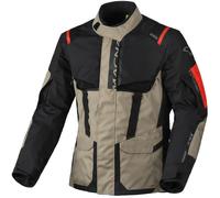 Macna Rancher 2.0, veste textile imperméable M Beige/Noir/Rouge Beige/Noir/Rouge