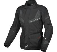 Macna Rancher blouson textile moto étanche pour femme, noir/gris, 2XL