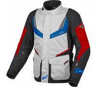MACNA RANCHER veste textile gris clair-bleu-rouge XXL