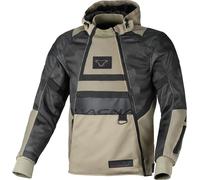 Macna Rebelite Blouson textile de moto, noir-beige, taille L pour homme