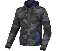 Macna Riggor Camo Veste textile de moto imperméable, Gris/Camoflage, Taille M