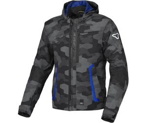 Macna Riggor Camo Veste textile de moto imperméable, Gris/Camoflage, Taille XL