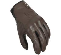 Macna Rouge gants de moto perforés pour femmes, Brun foncé, Taille XL