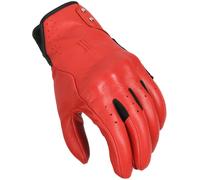 Macna Rouge gants de moto perforés pour femmes, Rouge/Noir, Taille S