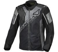 Macna Sigil Veste textile de moto, noir/gris, Taille 3XL