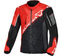 Macna Sigil Veste textile de moto, noir-rouge, taille 3XL pour homme