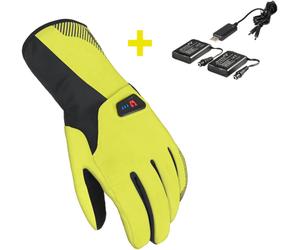 Macna Spark Kit de gants de vélo chauffants, noir-jaune, taille XS pour homme