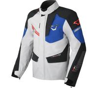 Macna Synchrone veste textile de moto imperméable, Gris clair/Noir, Taille XXL