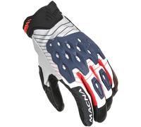 Macna Tanami Gants de moto, noir-blanc-bleu, taille L pour homme