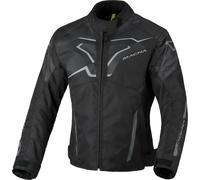 Macna Tazar 2.0, veste textile imperméable pour femmes XS Noir/Gris Noir/Gris