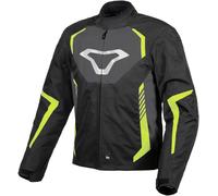 Macna Tazar veste textile de moto imperméable, noir/jaune, Taille M