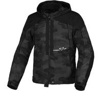 Macna Territor veste textile de moto imperméable, noir/camouflage, Taille XL