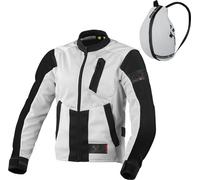 Macna Torida Veste textile de moto pour femmes, Gris clair, Taille 2XL
