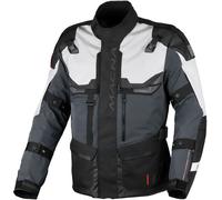 Macna Touros Veste textile de moto imperméable, noir-gris, taille 2XL pour homme
