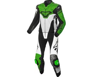 MACNA TRACKTIX Combinaison cuir 2 pièces blanc-noir-vert 52
