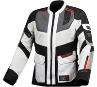Macna Travelair, veste textile femme L Gris Clair/Noir/Rouge Gris Clair/Noir/Rouge