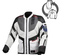 Macna Travelair Veste textile moto, noir-gris, taille M pour homme