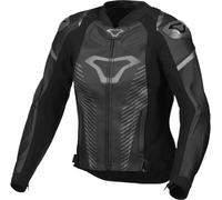 Macna Tronniq Veste en cuir de moto pour femmes, noir, Taille 42