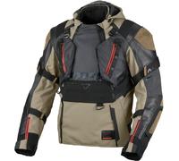 Macna Tryton, veste textile imperméable L Gris Clair/Noir Gris Clair/Noir