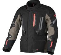 Macna Ultimax 2.0 Veste textile de moto imperméable, noir-gris-rouge, taille L pour homme