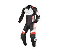 Macna Varshall 1 Pc Junior Survêtements en Cuir, Noir/Rouge, 164 cm Mixte