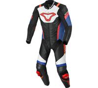 Macna Combinaison en cuir Varshall 1 pièce perforée Noir/Blanc/Rouge/Bleu Taille 52 Homme