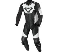 Macna Varshall Combinaison en cuir de moto une pièce perforée, Noir/Blanc, Taille 50