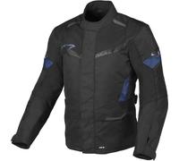 Macna Vaulture veste textile de moto imperméable, noir/bleu, Taille 3XL
