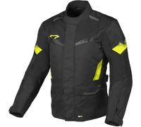 Macna Vaulture veste textile de moto imperméable, noir-jaune, taille L pour homme