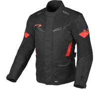 Macna Vaulture veste textile de moto imperméable, noir-rouge, taille 2XL pour homme