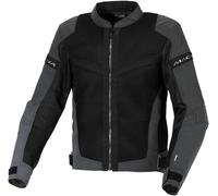 Macna Velotura NightEye Veste textile de moto, noir/gris, Taille XL