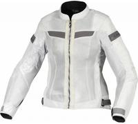 Macna Velotura Veste textile de moto pour femmes, Gris clair, Taille XL