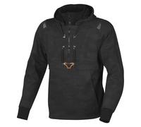 Macna Sweat à capuche moto Byron Noir/Gris Taille L Homme