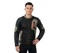 Macna Veste textile de moto Raddic noir-taupe Taille S pour homme