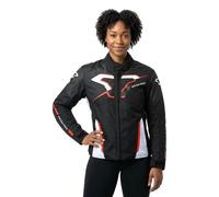 Macna Veste textile moto Tazar 2.0 imperméable pour femmes M Noir/Blanc/Rouge