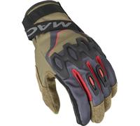 Macna Zairon, gants M Beige/Noir/Rouge Beige/Noir/Rouge