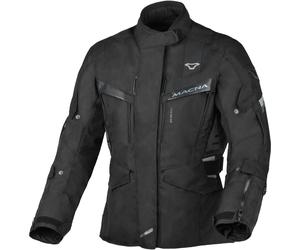 Macna Zastra Solid veste textile de moto pour dames imperméable à l’eau, noir, taille XS pour femmes