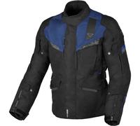 Macna Zastro veste textile de moto imperméable, noir-bleu, taille S pour homme