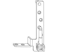 MACO Mammut Palier d'angle en bois 220 kg 12/18 mm avec goupille de support 9 mm Argenté