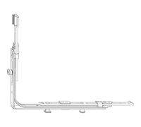 Maco Renvoi d'angle MM horizontal extensible pour boîte de vitesses variable avec 2 i.S. FFB 320-1.650 Argent 222207