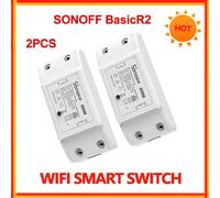 Macoff-Joli WiFi SemiInter Smart Home,télécommande sans fil,minuterie lumineuse,bricolage,fonctionne avec Alexa - Type sonoff basic 2pcs