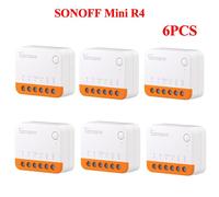Macoff-Mini R4 Extreme Wifi Smart Switch,Joli,Poignées,Mode Citations,Externe,Contrôle Marche-Arrêt,Fonctionne avec eWelink Alexa - Type sonoff minir4 6PCS