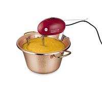 Macom 851-31 Machine pour Polenta avec Chaudron en cuivre de Ø 31 cm de diamètre, avec Pale et Moteur