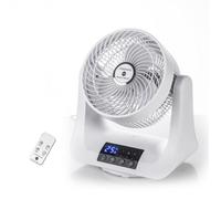 MACOM 993 Ventilateur Sur Pied Tornado 45W 3 Vitesses Oscillant Blanc