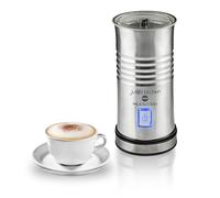 MACOM, Monta Chauffe-Lait/Cappuccinatore Électrique, crée une parfaite mousse froide ou chaude de lait pour cappuccinos et café crémeux, acier brossé, Just Kitchen 867 Milkaccino