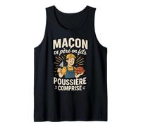 Maçon de père en Fils poussière composé Débardeur