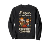 Maçon de père en Fils poussière composé Sweatshirt